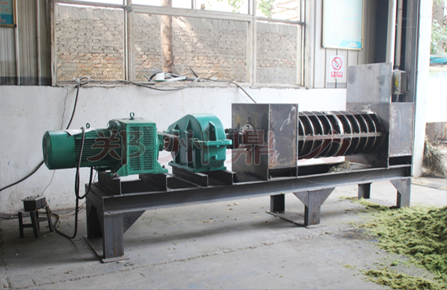 中藥渣螺旋擠壓脫水機