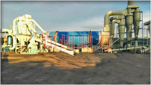 木屑烘干機安裝現場