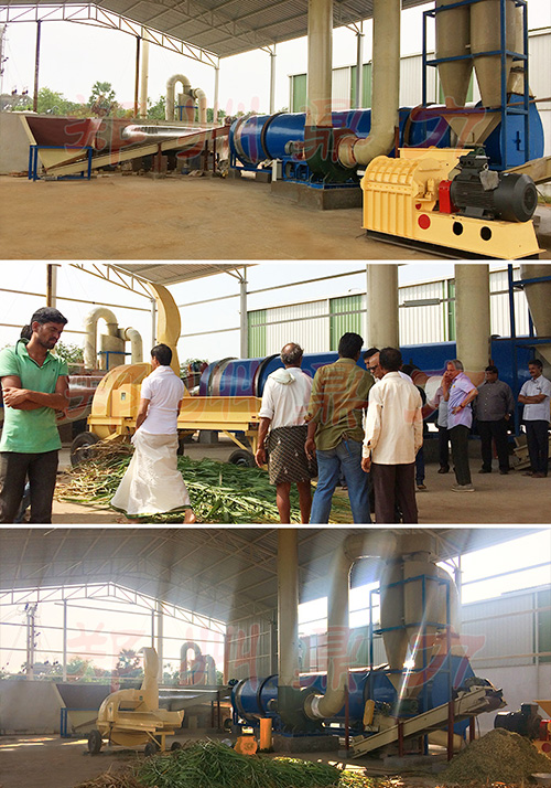 牧草烘干設備安裝現場