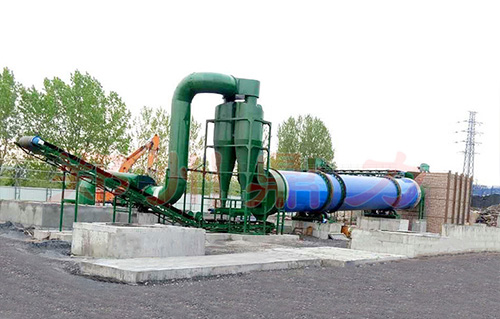 煤泥烘干機安裝現場圖一