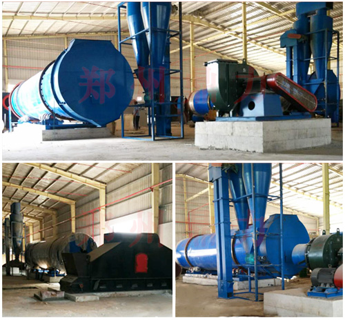 木薯渣烘干機安裝現場