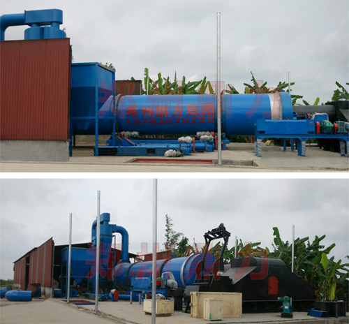 出口越南啤酒糟烘干項目安裝進度