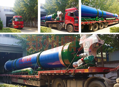 云南啤酒糟烘干機發貨現場